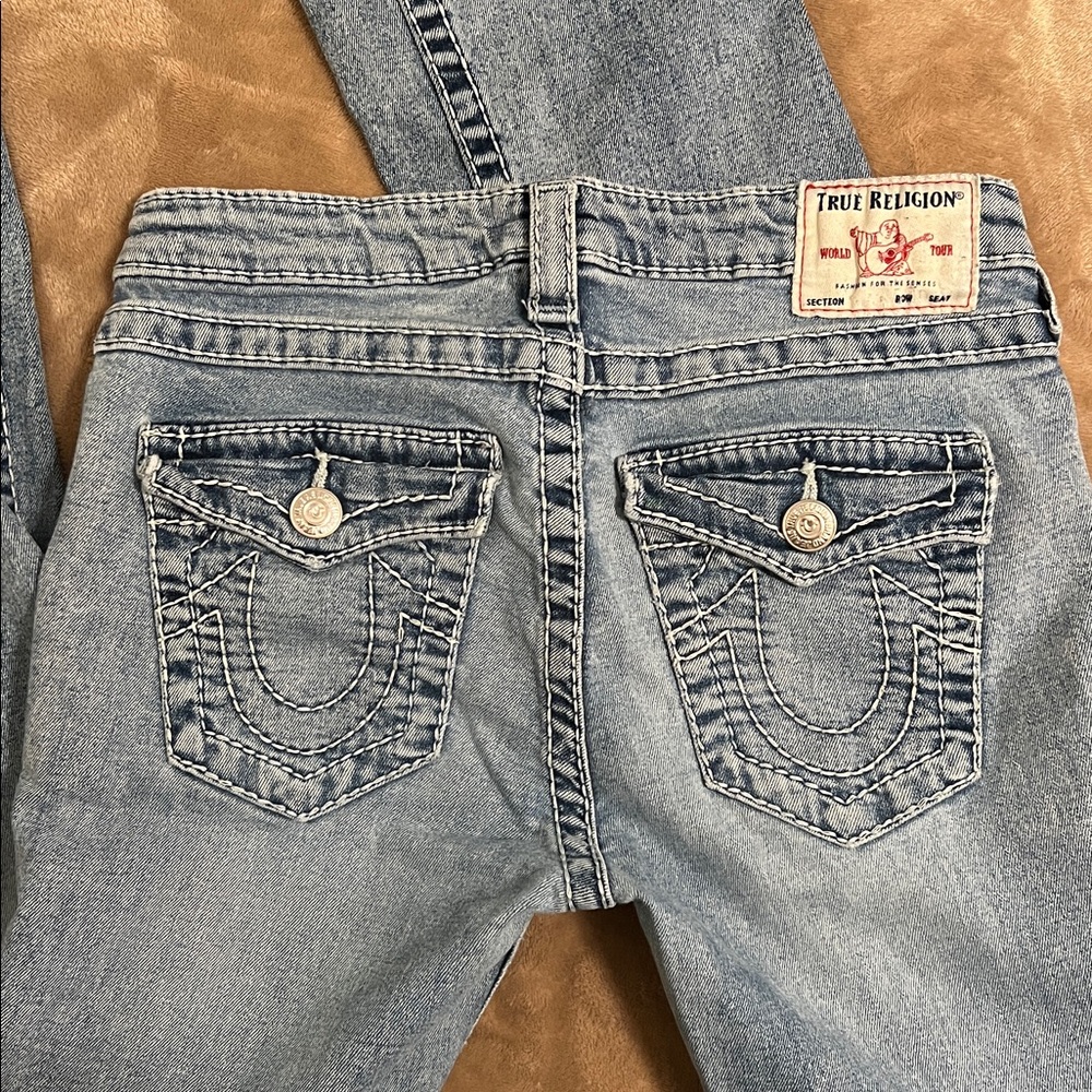 True Religion Becca Mid Rise Light Blue Women's Bootcut Jeans